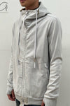 BORIS BIDJAN SABERI Hooded Jacket ZP4.1 TO00002+F0406C Light Gray